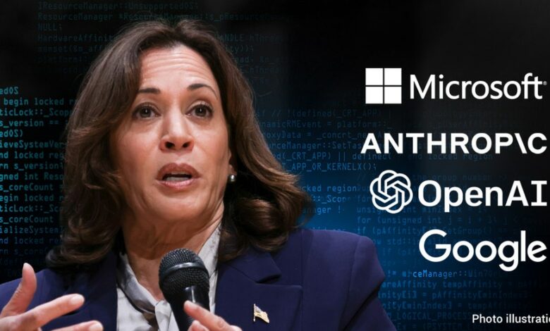 Tech companies silent on details of AI meeting with Kamala Harris WSgHVlnow-trending